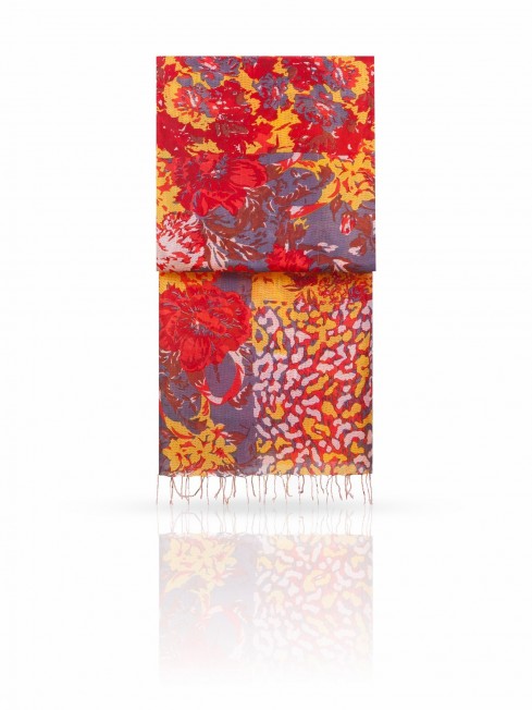 Палантин Женский S30-DENSE.FLORAL/YELLOW